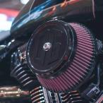  оригинал гараж Moto раунд * воздухоочиститель покрытие Classic ( черный )