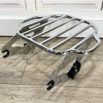 【中古】【純正】キング・デタッチャブル・ツーアップラゲッジラック　クローム　ツーリング