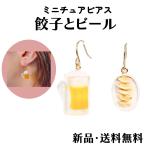 餃子 ビール ピアス ぎょうざ ギョーザ アクセサリー 面白い 可愛い 飲み会 お酒 居酒屋 アクセ 小物 立体 おもしろ レディース プレゼント ミニチュア ガーグル
