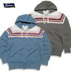 ショッピングオリジナルデザイン Pherrow's フェローズ 雪柄スウェットパーカー 日本製 フルジップ 裏毛 メンズ 24W-PSFP1