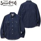 シュガーケーン シャツ デニム ワークシャツ SUGAR CANE BLUE DENIM WORK SHIRT SC27852 メンズ 長袖 長袖シャツ デニムシャツ ワーク