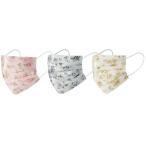 不織布マスク 花柄 3色×5枚 15枚入 チャック付き 薔薇柄 花柄 ローズプリント FLORAL MASK プリーツ型 大人用 ふつうサイズ 三層構造 【ゆうパケット送料無料】
