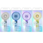 ショッピング扇風機 ハンディ 扇風機 ファン クリア ハンディファン クリア/ブルー/パープル/イエロー 暑さ 熱中症 夏 アウトドア 携帯扇風機 手持ち扇風機 小型 3段階風量 冷感 ハンディ