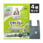 ショッピングムーニー 【今ならムーニーちゃんエコバックプレゼント】4個セット ユニ・チャーム デオトイレ ふんわり香る消臭・抗菌サンド ボタニカルの香り 3.8L
