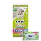 ショッピングシルコット 【今ならシルコットウェットプレゼント】6個セット デオトイレ 複数ねこ用 消臭・抗菌シート ナチュラルガーデンの香り 16枚入