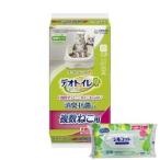 ショッピングシルコット 【今ならシルコットウェットプレゼント】ユニ・チャームペット デオトイレ 複数ねこ用 消臭・抗菌シート(16枚入)4520699632291