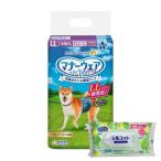 ショッピングシルコット 【今ならシルコットウェットプレゼント】2個セット ユニチャーム マナーウェア 男の子用 LLサイズ 32枚入