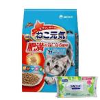 ショッピングシルコット 【今ならシルコットウェットプレゼント】5個セット ねこ元気 肥満が気になる猫用 まぐろ・かつお・白身魚・チキン・緑黄色野菜入り 2.0kg