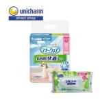 ショッピングシルコット 【今ならシルコットウェットプレゼント】8個セット ユニチャームマナーウェア4520699695067長時間快適オムツ女の子用 M30枚