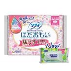 ショッピングシルコット 【今ならシルコットウェットプレゼント】12個セット ユニ・チャーム ソフィ はだおもい 極うすスリム 230 羽つき 30枚