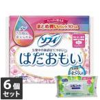 ショッピングシルコット 【今ならシルコットウェットプレゼント】6個セット ユニ・チャーム ソフィ はだおもい 特に多い昼用 羽つき 23cm 30コ入