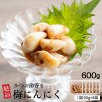 漬物 無臭 梅にんにく 600g(100g×6袋) [ 送料無料 漬け物 ニンニク うめ 梅肉 おつまみ 臭わない ] ヘルシー＆スマイル