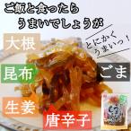 1000円ポッキリ ごはんと食ったらうまいでしょうが こくうま醤油漬 100gx4袋 国産 しょうが 大根 昆布 ごま 合成保存料 合成着色料不使用