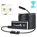 Yahoo! Yahoo!ショッピング(ヤフー ショッピング)【改良版】CrazyFire　HDワイヤレス内視鏡　防水設計　5M硬性USBマイクロスコープ　検査カメラ　 200万画素　高解像度