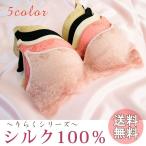 総レース シルクブラ ノンワイヤー ワイヤーレス silk 楽ちん 　輸入レース シルク 絹 下着 インナー ブラジャー セクシー デザイン
