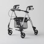 座って休憩できる歩行車 シルバー