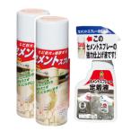 セメントスプレー 2本セット 定着液1本付き コンクリート補修材 補修材 補修用品 スプレー式セメント コンクリート ヒビ割れ 補修 セメント スプレー
