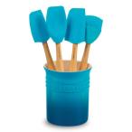 Le Creuset ル・クルーゼ クラフト・シリコン・ユーテンシル5点セット (カリビアンブルー)
