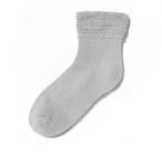 神戸生絲　コベス　婦人ゴムなしソックス (綿混)22-24cm  3222  グレー