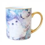 ショッピングマグ とことこサーカス マグカップ 猫/ネコ 「お魚さんはじめまして」 KT-MG-002