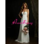 ウェディングドレスハートネックビス...
