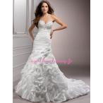 ウェディングドレススパンコール飾り...