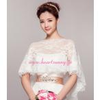  свадьба болеро прозрачный цветочный принт re- scape передний и задний (до и после) обращение свободный размер P018