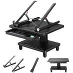 Fydeamer ノートパソコンスタンド PCモニター台 2点セット 組み合わせて使える 2way使い 高さ調整 スタンディングワーク 引き出し付き