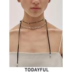 TODAYFUL トゥデイフル Pearl Ribbon Choker★ 25秋冬 12510909 ネックレス