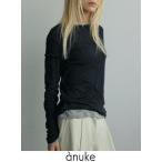 anuke / アンヌーク Layered Sheer Long T-shirts★ 25秋冬予約 62520617 入荷予定 _ 10月中旬〜