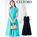 CELFORD / セルフォード ボウタイノースリーブニットワンピース 25春夏. CWNO252032 (10%OFF&PT5倍)