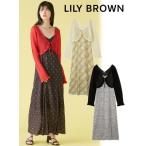 Lily Brown / リリーブラウン Sustainableカーデセットバリエワンピース 25春夏. LWFO252038