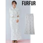 ショッピングファーファ (冬セール50%OFF&300円OFF) FURFUR /ファーファー フラワー刺繍スウェットスカート  25秋冬. RWCS255052