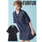 FURFUR / ファーファー レースアップミニワンピース 25秋冬予約 RWFO254091 入荷予定 _ 8月上旬〜(10%OFF&PT5倍)