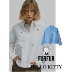 ショッピングファーファ (10%OFF&300円OFF) FURFUR /ファーファー HELLO KITTYリボン刺繍シャツ  25秋冬. RWFT261040