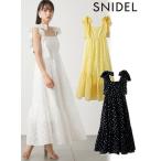 snidel / スナイデル  肩リボンJQキャミワンピース  24春夏 SWFO241095  (12%OFF&PT5倍)