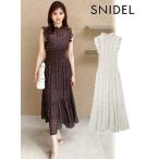 ショッピングワンピ snidel  スナイデル ノースリーブプリントワンピ  25春夏. SWFO254024 フレアワンピース