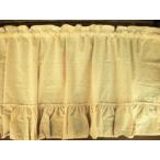  бежевый хлопок гонки * внизу оборка короткие занавески *40cm длина * натуральный Country 