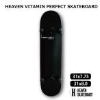  скейтборд Complete Vitamin31×7.75inch 31×8inch HEAVEN скейтборд конечный продукт JASA вступление начинающий . Pro опытный человек . черный BLACK есть перевод 