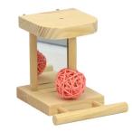  натуральный дерево зеркало / игрушка bird игрушка зеркало природа дерево маленькая птица o черепаха сиденье производство ko-SANKO три . association 