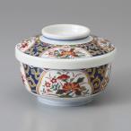7月上旬頃入荷予定 たっぷりなめらか茶碗蒸し碗 草花金彩錦 ちゃわんむし 平むし碗 (お取り寄せ商品 欠品時約1ヶ月程度)
