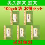 お茶 緑茶 奥久慈茶 茶葉 日本茶 煎茶 若葉 100gx5袋 500g お徳セット 大容量 茨城 大子銘茶