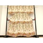 平和屋着物●付下げ　紅型　型染め　遠山風景花鳥文　正絹　逸品　AAAO0556oa