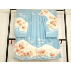 ショッピング七五三 平和屋着物[]七五三　女の子　７歳　祝着　四つ身　駒刺繍　絞り　鈴雪輪花文　金彩　逸品　AAAT9962ja