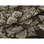 ショッピング着物 平和屋着物●本場大島紬　割込絣　松竹梅　正絹　逸品　未使用　AAAU0037np