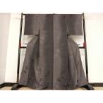 平和屋着物●室華風　小紋　蔦の葉地紋　紗綾形　暈し染め　正絹　逸品　AAAU4286np