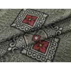 ショッピング着物 平和屋着物●本場大島紬　割り込み絣　龍郷柄　正絹　逸品　AAAW5232br