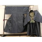  flat мир магазин кимоно * мужчина подлинный . гора Ooshima эпонж ансамбль длина перо тканый комплект черепаха .. натуральный шелк замечательная вещь AAAY7925ph