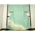 平和屋着物●十日町友禅　女流作家　遠田藤舟　訪問着　枝花文　暈し染め　正絹　逸品　未使用　AABB3879ck