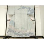 ショッピング着物 平和屋着物●訪問着　総絞り　松文　暈し染め　正絹　逸品　AABB6638np